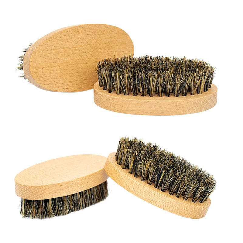 Escova de Barba Premium Cerdas Naturais