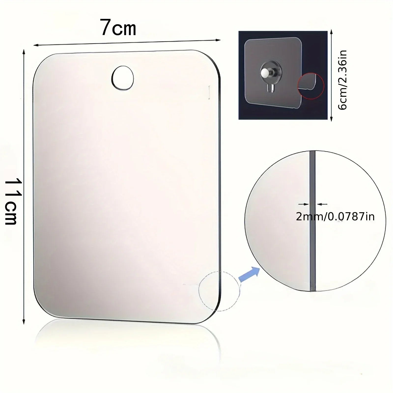 Espelho para Barbear- Acrílico (Beardure)