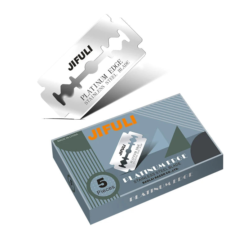 Lâminas de Barbeador de Dupla Afiação – Kit com 50 Unidades